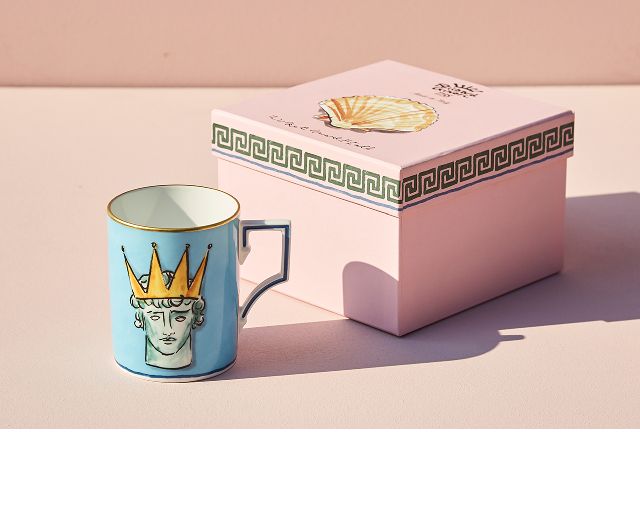 Mug Il Viaggio Di Nettuno Porcelain Sea Blue Richard Ginori 161776 F10100tz7000400b37
