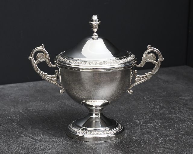 Sugar bowl silver in empire style