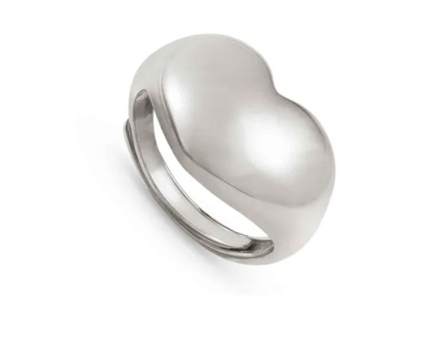 Anello armonica argento cuore grande