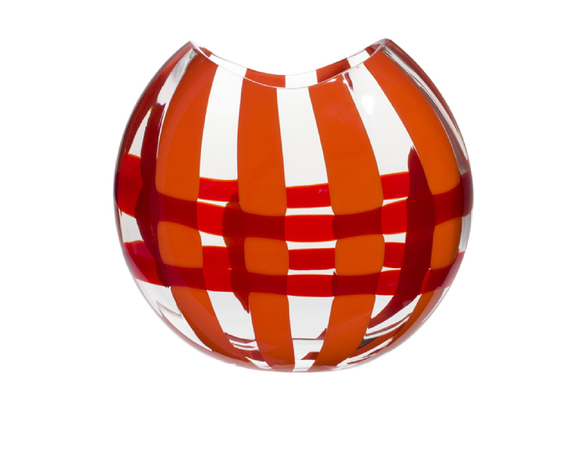 Vase Eclissi Murano Glass Orange Red Carlo Moretti 39936 6771750g