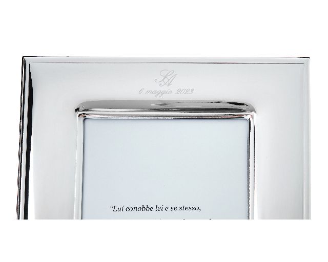Cornice Argento Pvd A Fascia Lucida Con Retro In Legno Selezione Zanolli 162676 445520723l