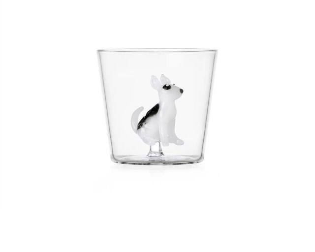 Tumbler glass dogs bull terrier