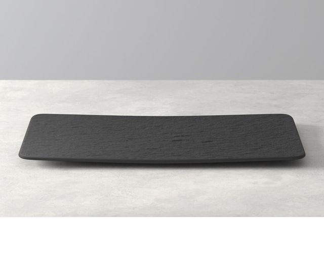 Piatto Multifunzione Rettangolare Manufacture Rock Porcellana Nero Villeroy E Boch