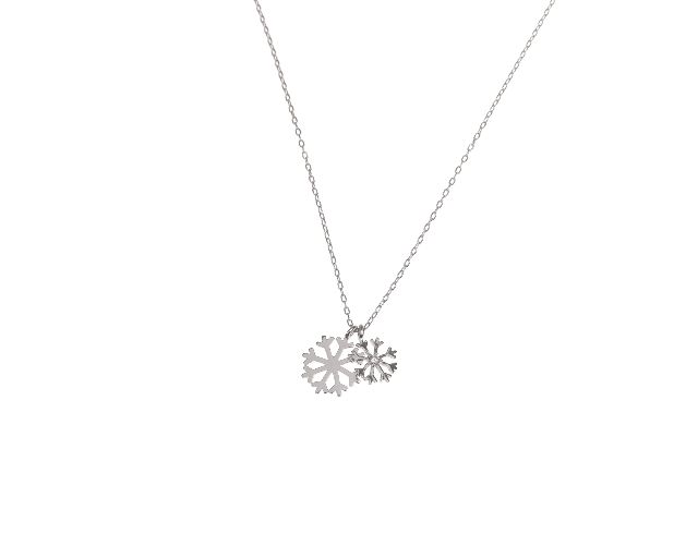Necklace Silver With Snowflake With Zircons Selezione Zanolli 159527 935d4157hk0018r