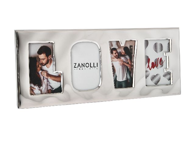Cornice love argento pvd panoramica
