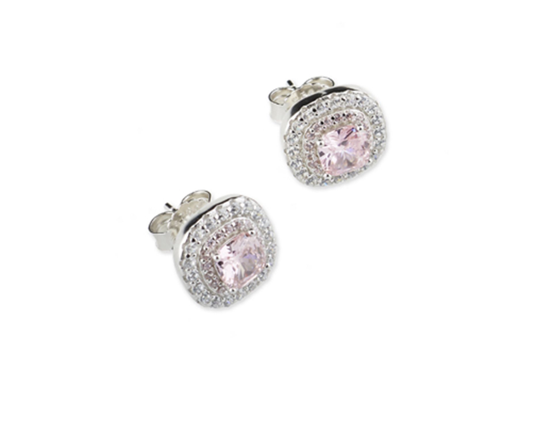 Orecchini Luce Argento Con Cubic Zirconia E Zircone Rosa Sovrani 178524 814j8604
