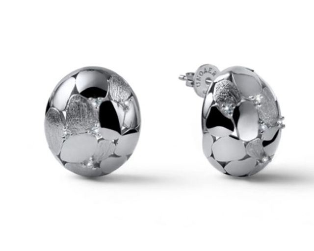 Orecchini boule argento con zirconi