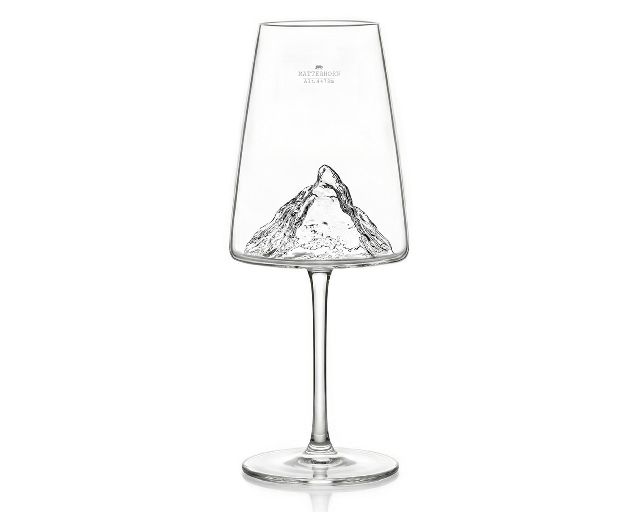 Calice vino topographic matterhorn