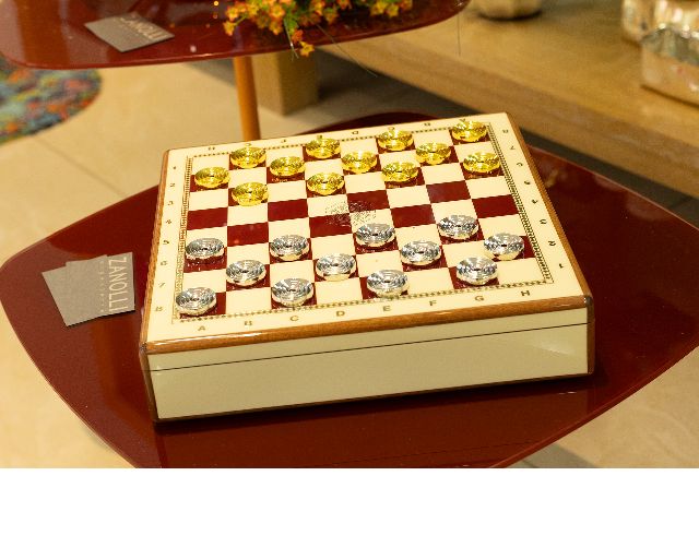 Set Scacchi E Dama In Scatola Regalo Bianca Pozzi Milano 186113 984pm0218w