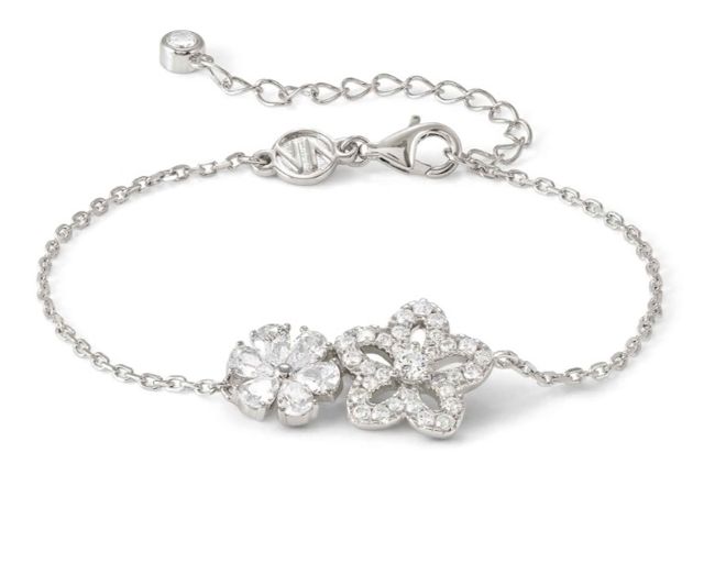 Bracciale sweet madame argento fiore bianco