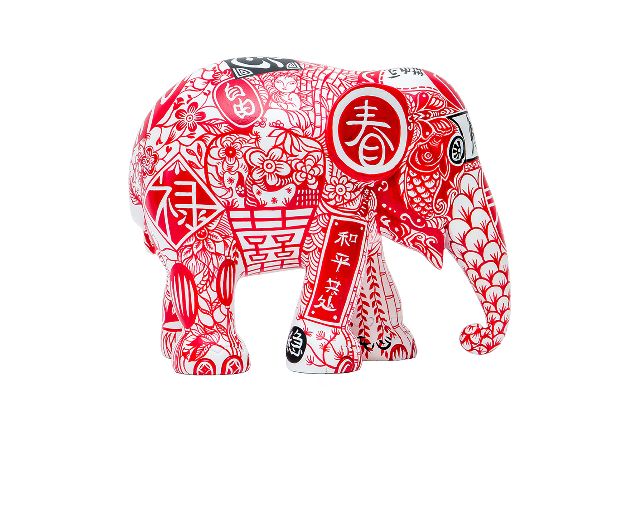 Elephant parade little happy