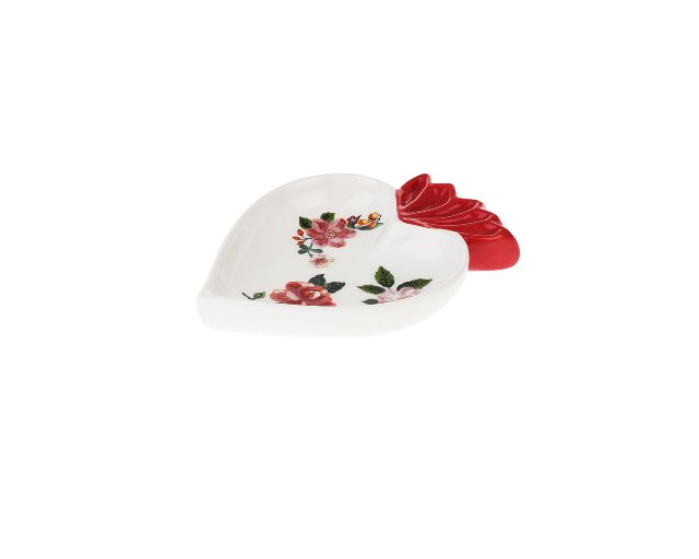 Svuotatasche la tavola scomposta porcellana con decoro floreale