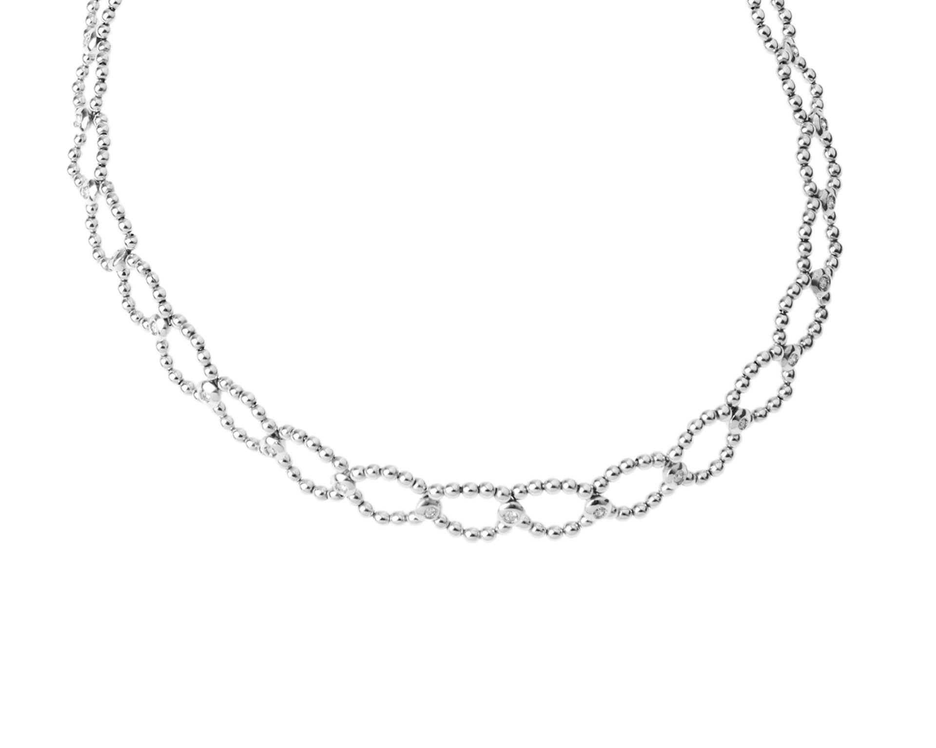 Necklace Gold 750 With Diamonds Selezione Zanolli 144297 700fs35