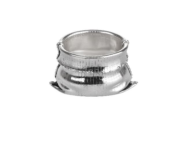 Sacco silver plated rigato