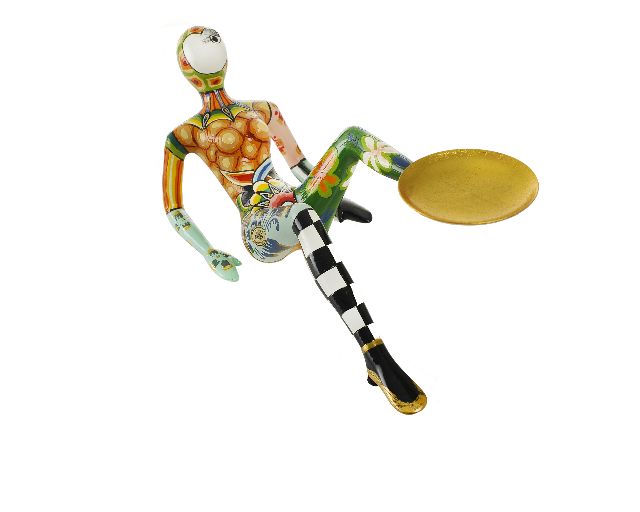 Acrobat s dipinto a mano