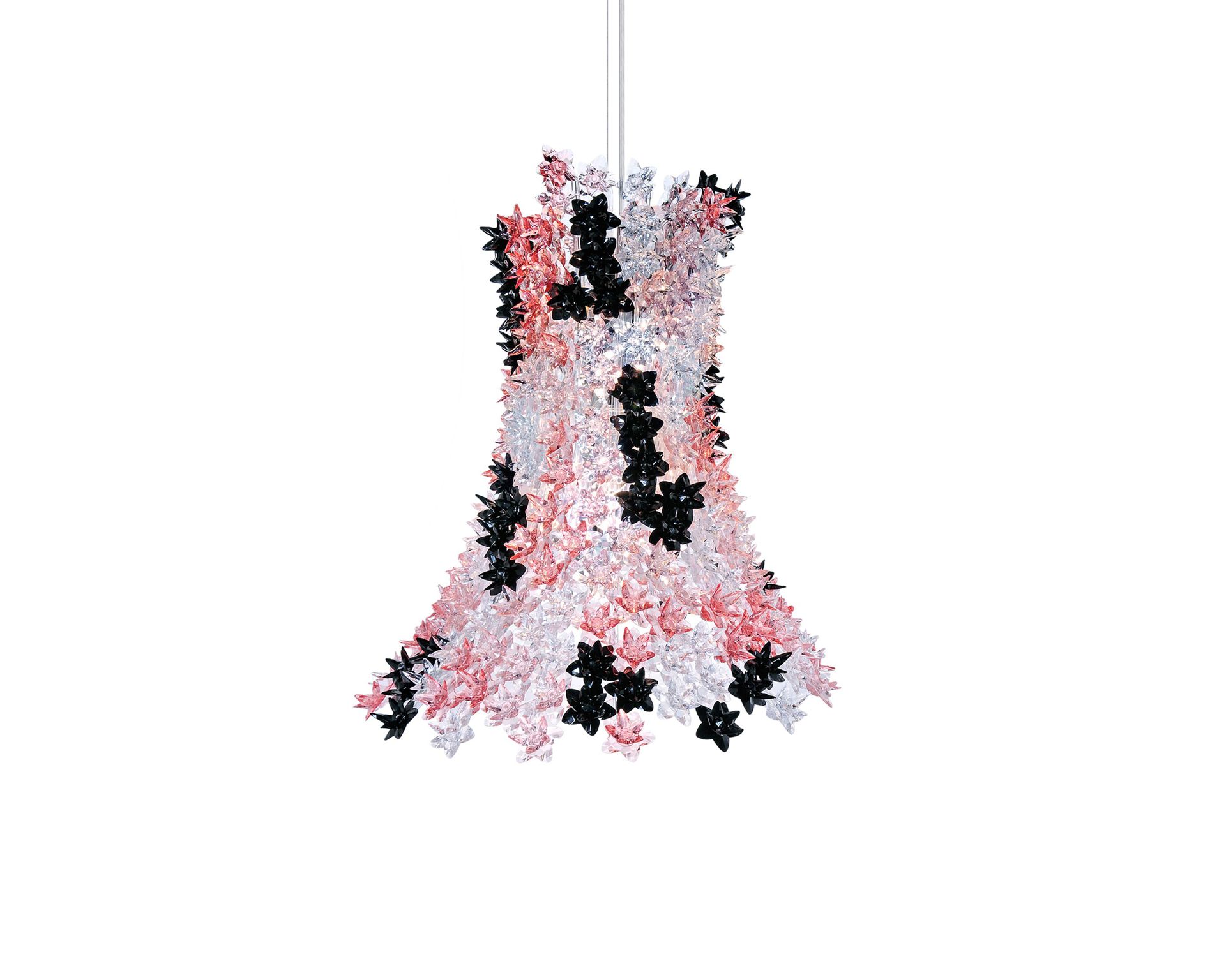 Suspension Lamp Bloom Pink And Crystal Kartell 148324 90609250rn