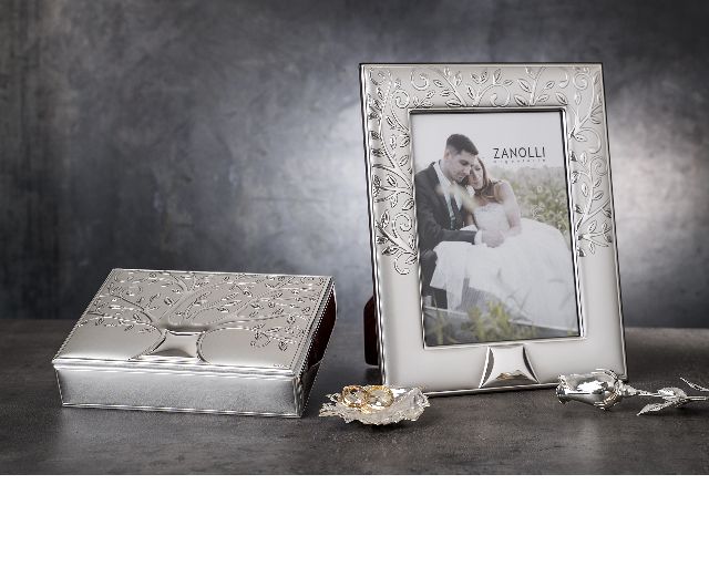 Casket Tree Of Life Bilaminated Silver And White Wood Selezione Zanolli