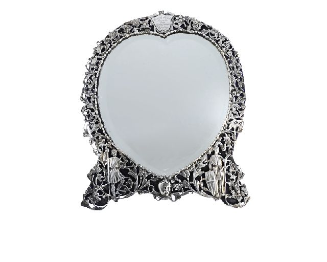 Mirror silver 250 grammi london (gb) 1888-1889