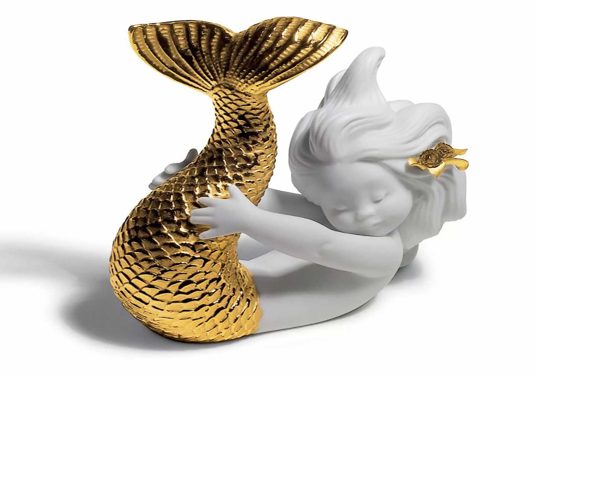 Playing At See Mermaid Porcelain Lladro