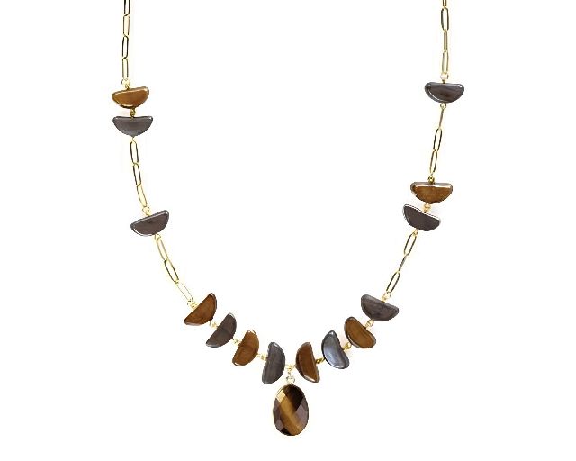 Collana core vetro di murano brown