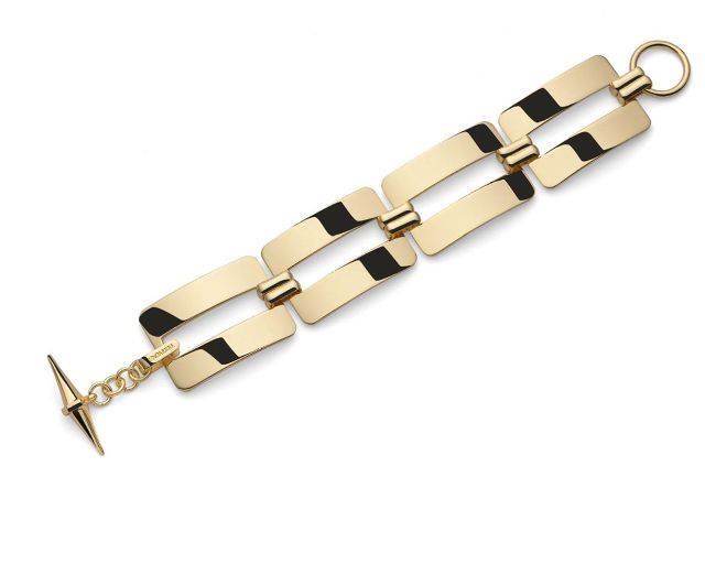 Bracciale dinamica in bronzo dorato
