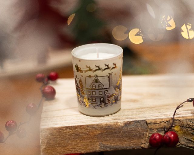 Christmas gift perfumed candle vanilla-scented sleigh