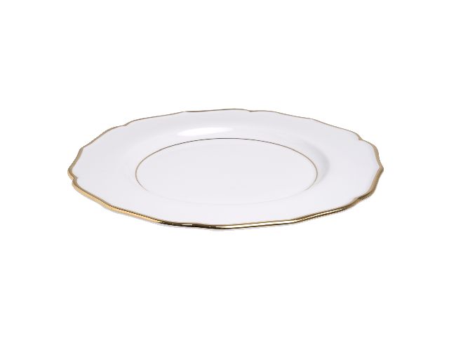 Piatto Frutta Glamour Porcellana Doppio Filo Oro Bitossi Home 162664 954gla00202