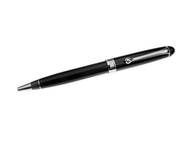 Ballpoint pen 88 black with chromed finishes