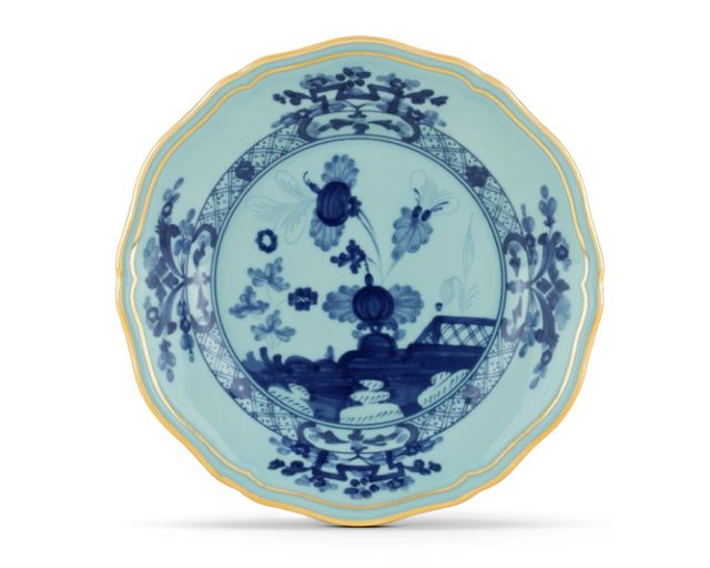 Bread plate oriente italiano iris porcelain
