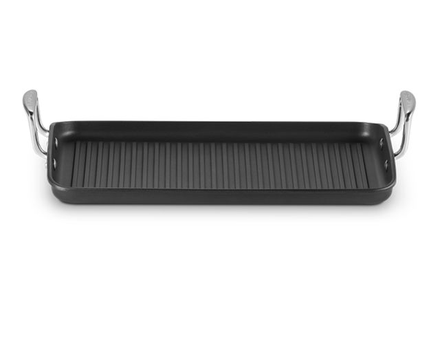 Grill in non-stick alluminium black