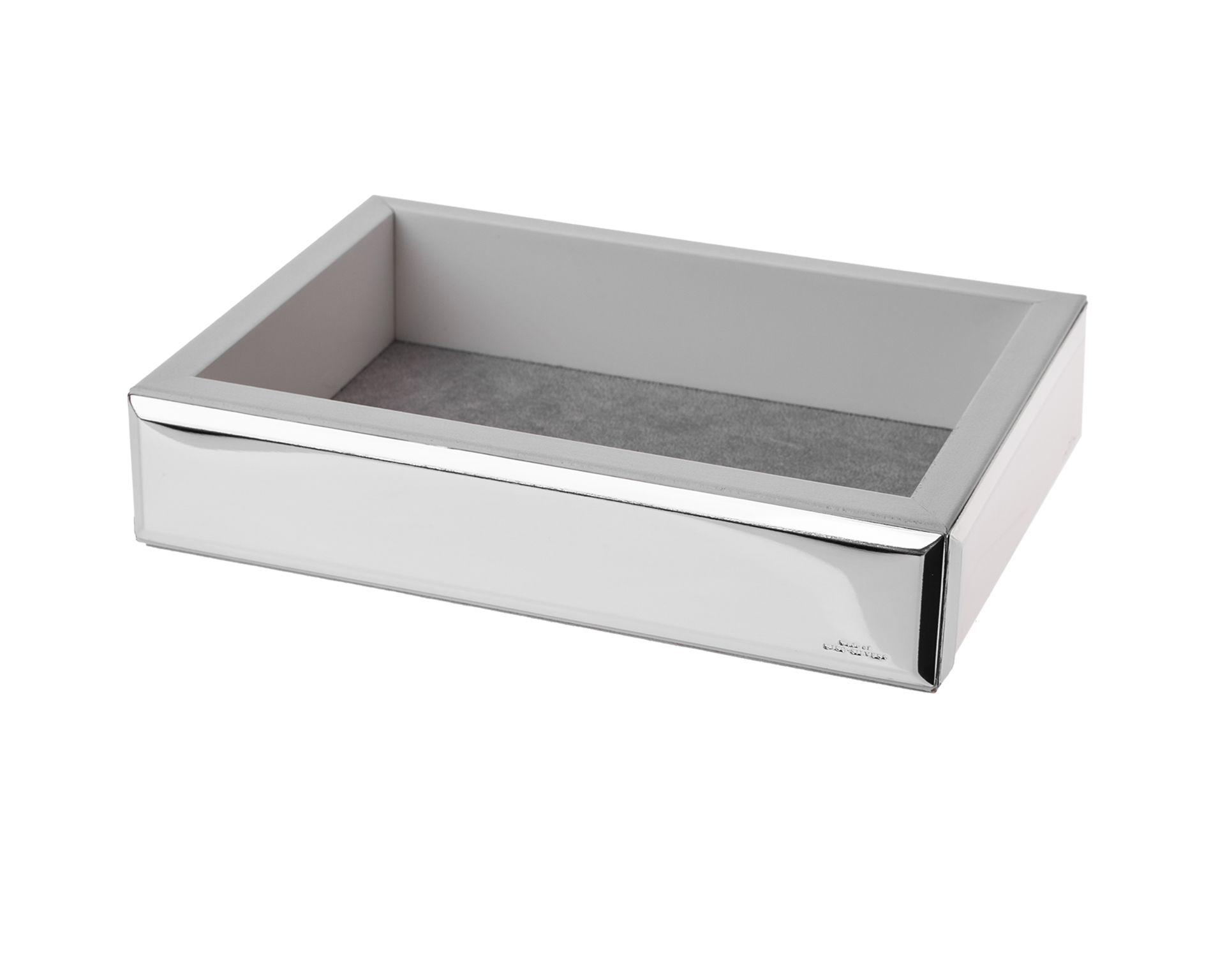 Svuotatasche Rettangolare In Legno Bianco Selezione Zanolli