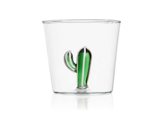 Tumbler glass desert plants cactus green