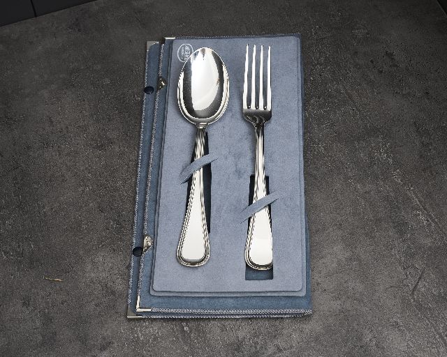 Legumes cutlery set silver 224 grammi 2 pieces in english style