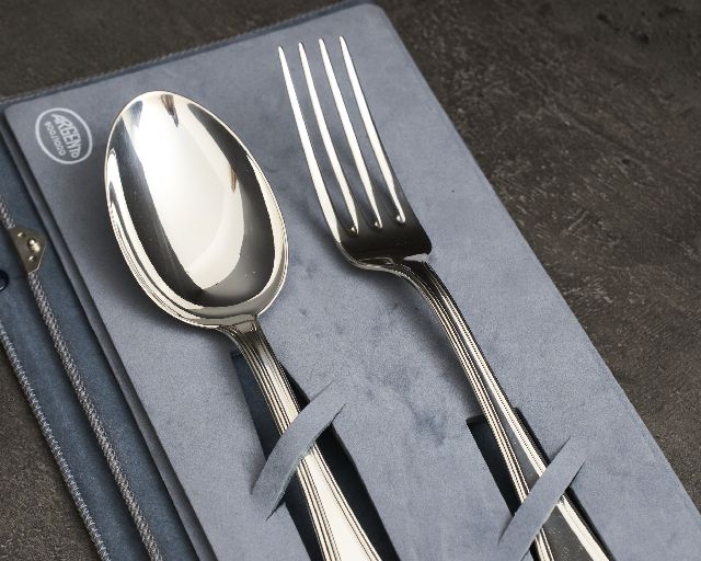 Legumes Cutlery Set Silver In English Style Zanolli Vintage 190520 Us0008743