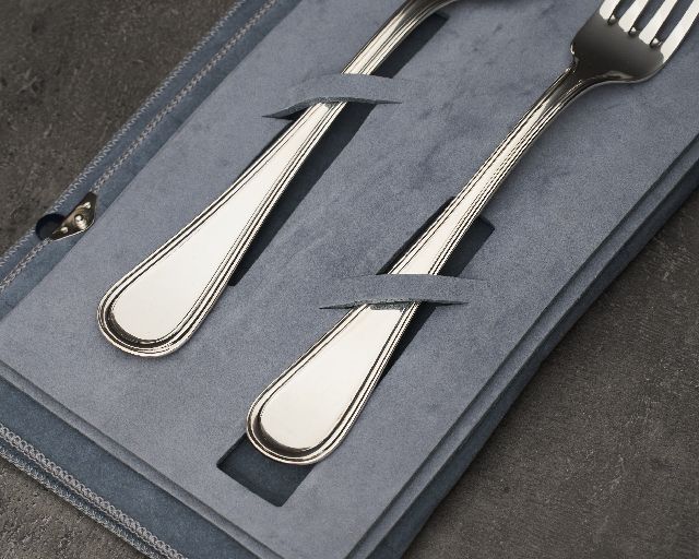 Legumes Cutlery Set Silver In English Style Zanolli Vintage 190520 Us0008743