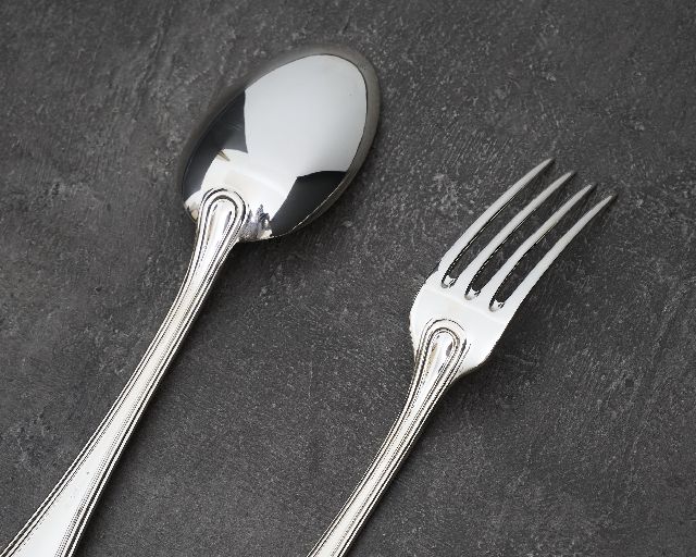 Legumes Cutlery Set Silver In English Style Zanolli Vintage 190520 Us0008743