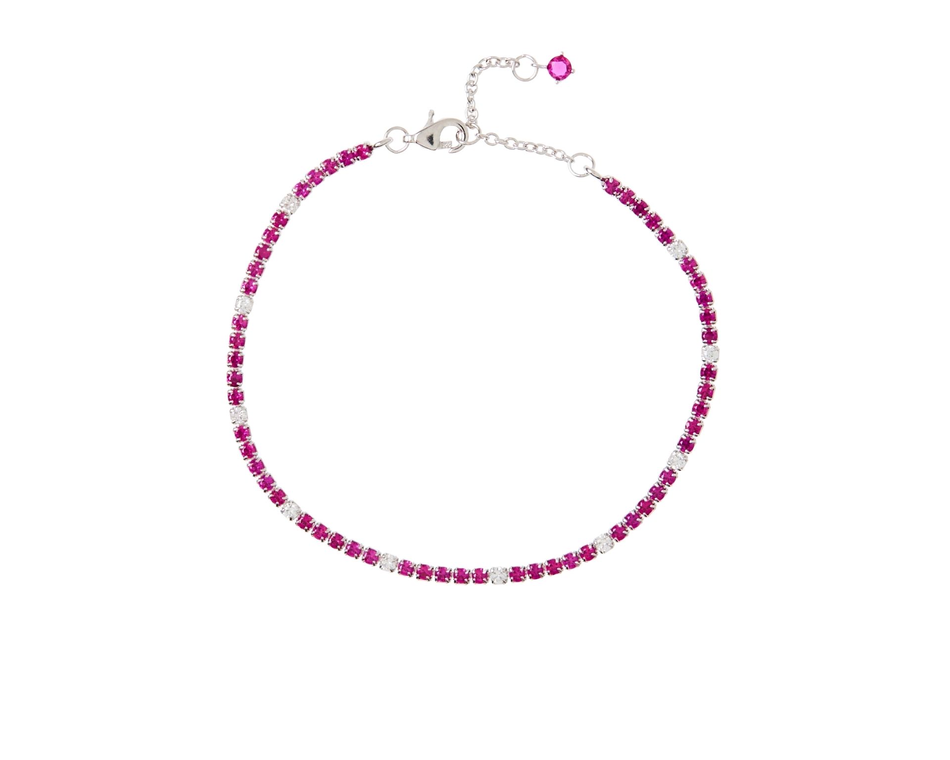 Bracciale Tennis Argento Con Cubic Zirconia E Zirconi Rubino Sovrani 181415 814j8803