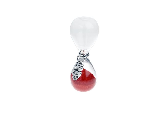 Hourglass Owl With Box And Sugared Almonds Selezione Zanolli 167879 912mz9182hx