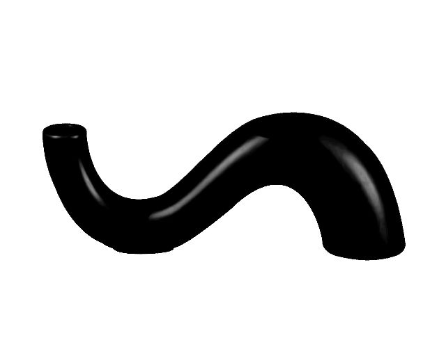 Candeliere light wave porcellana nero