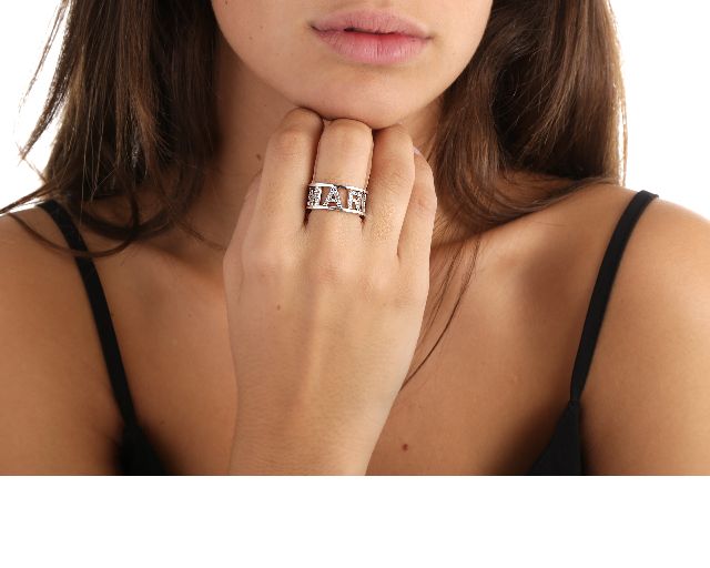 Ring My Name Is Silver With Zircons Selezione Zanolli 55929 837anmyg11pv