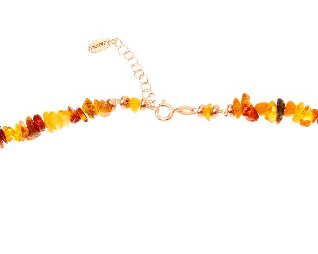 Collana Argento Rose E Ambra Selezione Zanolli 173116 726cl1192