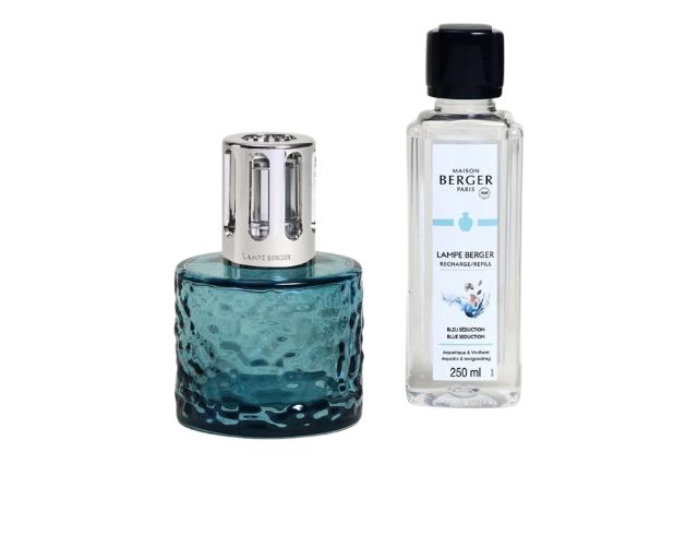 Gift pack lamp mirage bleue with 250 ml perfume bleu seduction