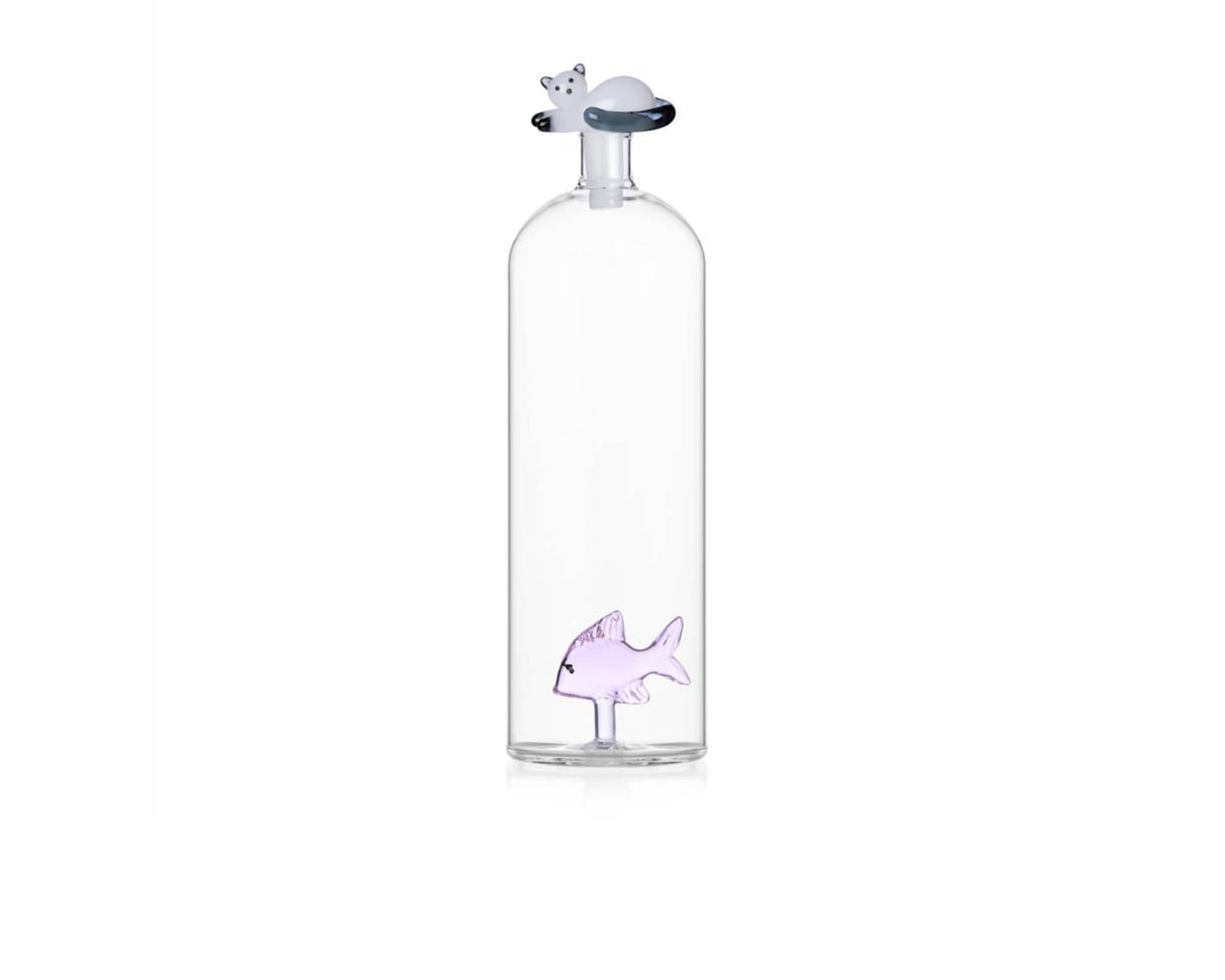 Bottle Tabby Cat Pink Fish And White Cat Ichendorf