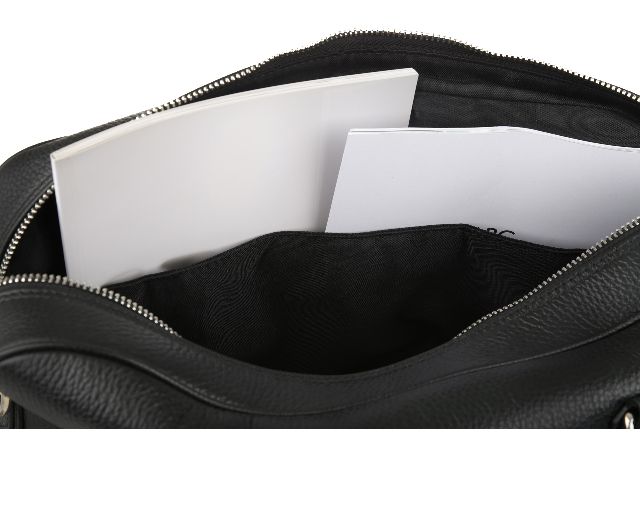 Borsa Bowling Slim Pelle Nera Selezione Zanolli 151177 9381202blk