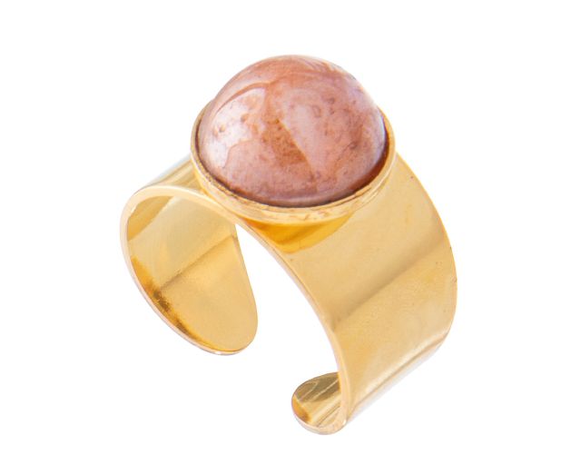 Anello seaside serenity vetro di murano topazio
