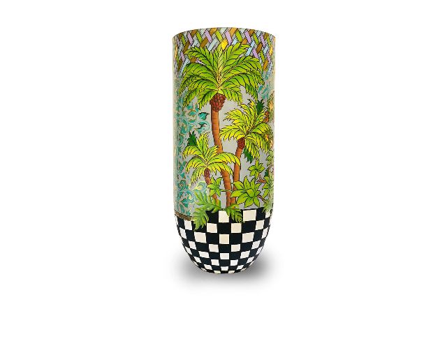 Cachepot Xl Leaves Hand Painted Toms Drag 172342 753td4545