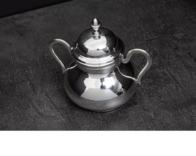 Sugar bowl silver 219 grammi in english style
