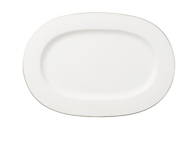 Platter anmut platinum n.1 porcelain oval