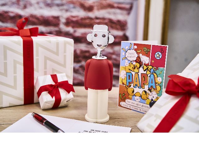 Cavatappi Alessandro M Rosso E Bianco Con Zama Cromata Alessi 128994 902aam23r