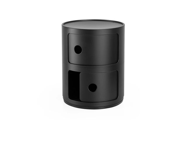 Drawer Componibile Recycled Two Elements Black Kartell